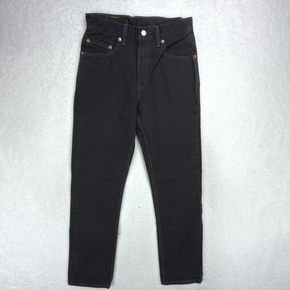 Levis 505 Regular Fit Straight Leg Jeans Mens 28x32 Black NWT NOS Vintage‎